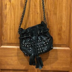 urban outfitters HYPE studded chain bucket bag